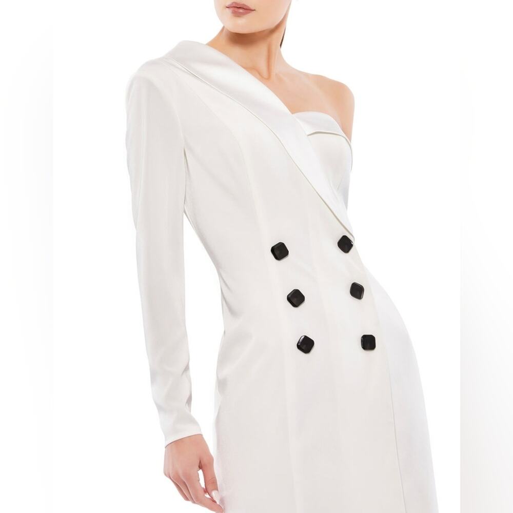 Mac Duggal ONE SLEEVE TUXEDO DRESS Size 6